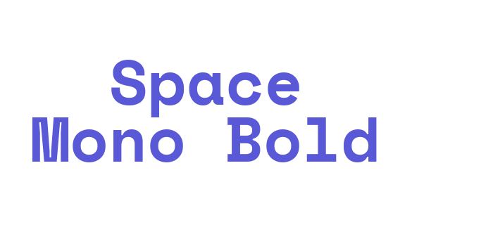 Space Mono Bold Font Download