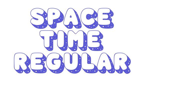 Space Time Regular Font