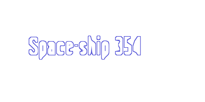 Space-ship 354 Font Download