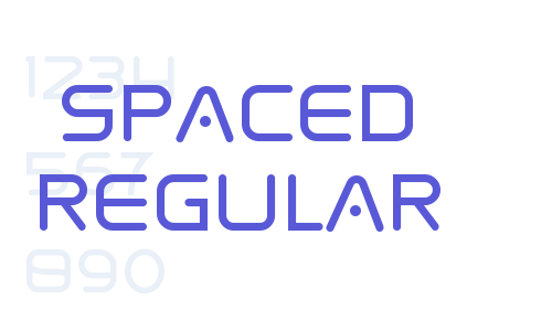 Spaced Regular Font