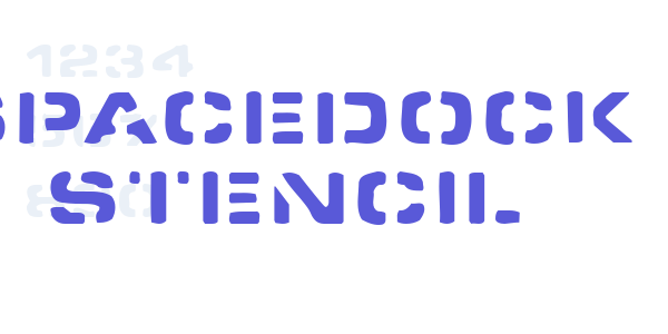 Spacedock Stencil font free