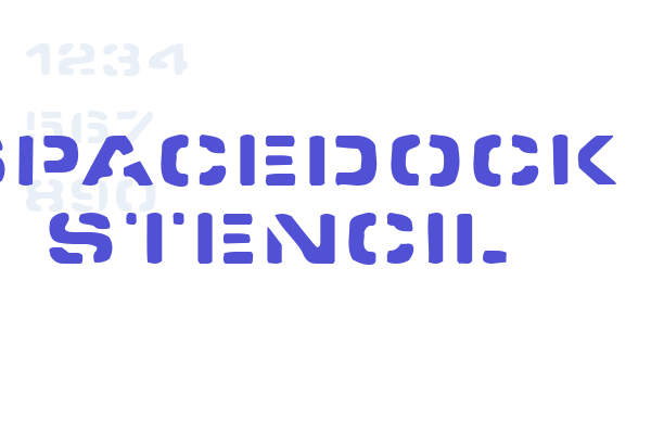 Spacedock Stencil Font Download