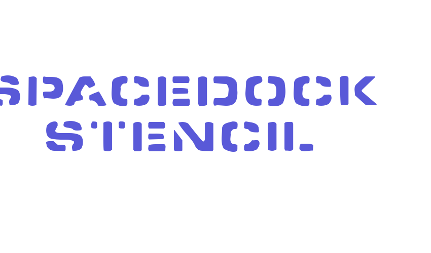 Spacedock Stencil Font