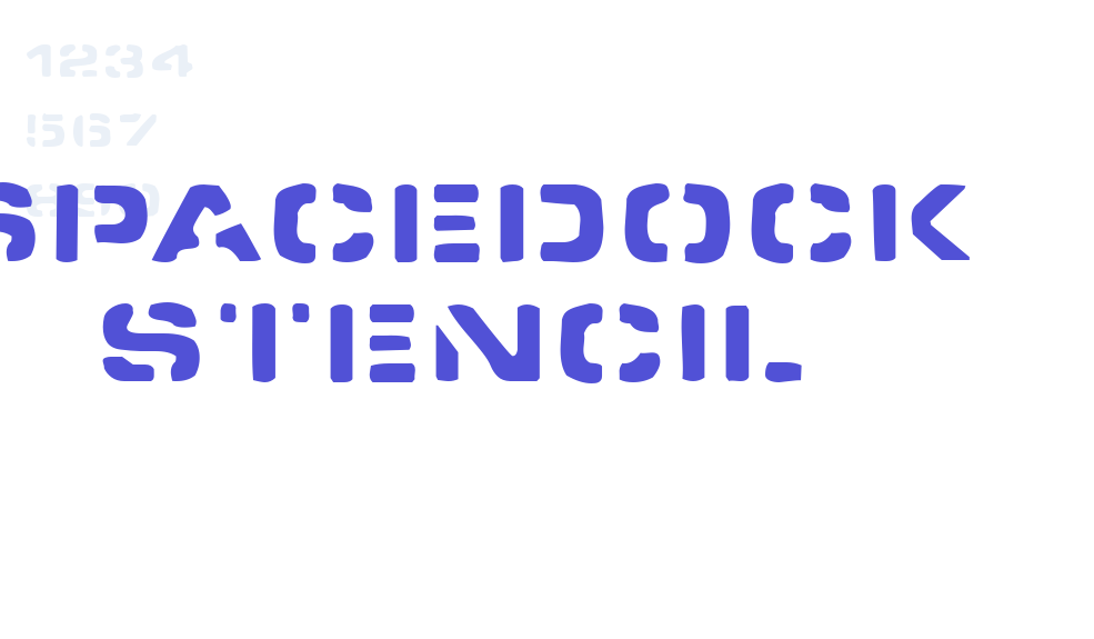 Spacedock Stencil-font-download