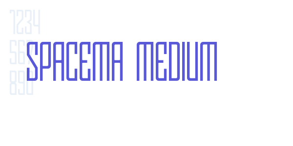 Spacema Medium font free