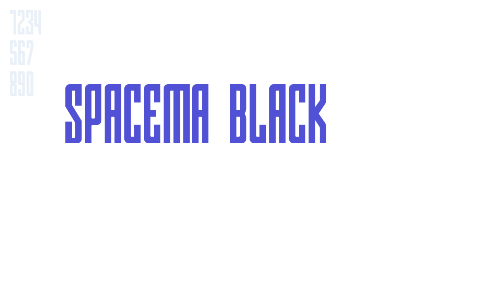 Spacema Black-font-download