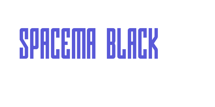 Spacema Black Font