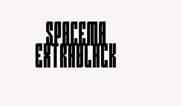 Spacema ExtraBlack Font