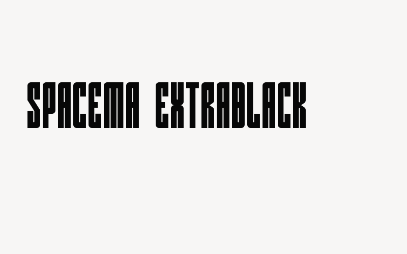 Spacema ExtraBlack Font