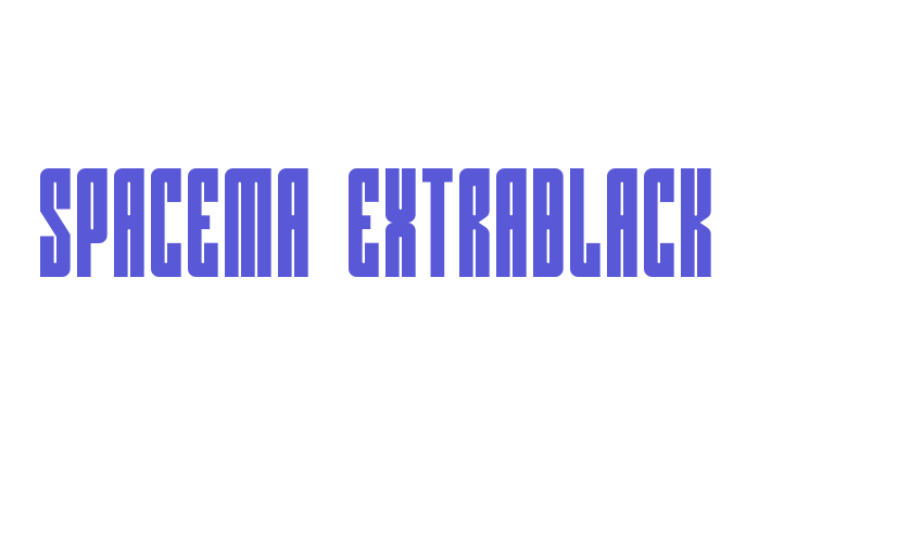 Spacema ExtraBlack Font