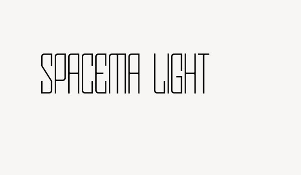 Spacema Light Font