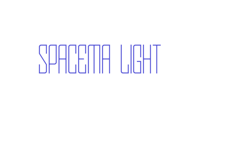 Spacema Light Font