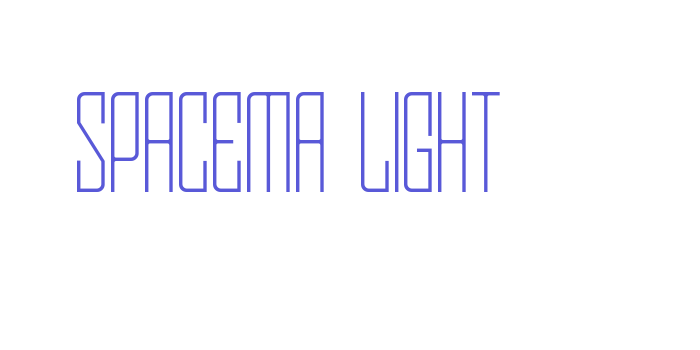 Spacema Light Font