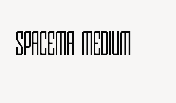 Spacema Medium Font