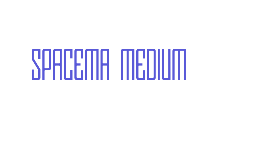 Spacema Medium Font