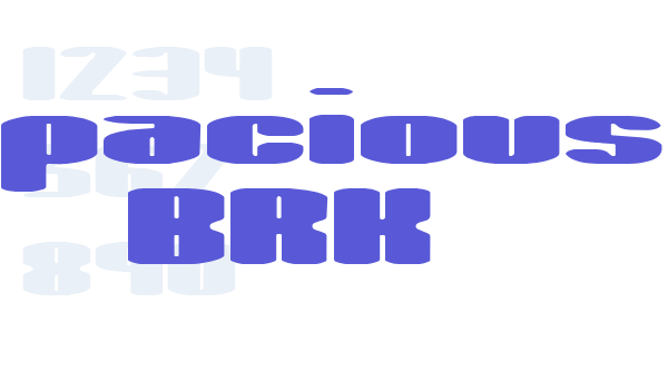 Spacious BRK Font