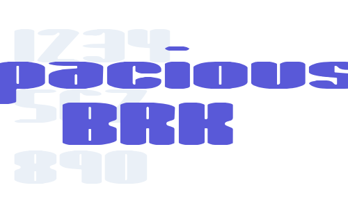 Spacious BRK Font Download