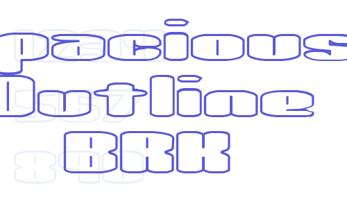 Spacious Outline BRK Font Download