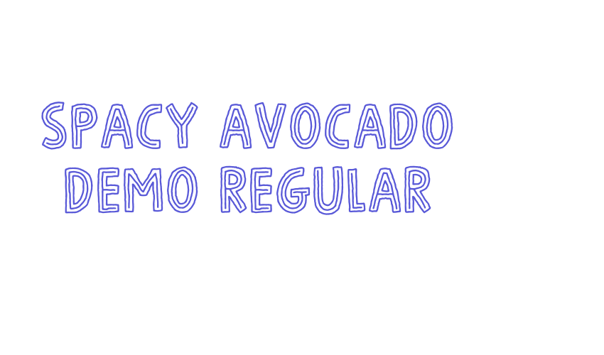 Spacy Avocado DEMO Regular Font