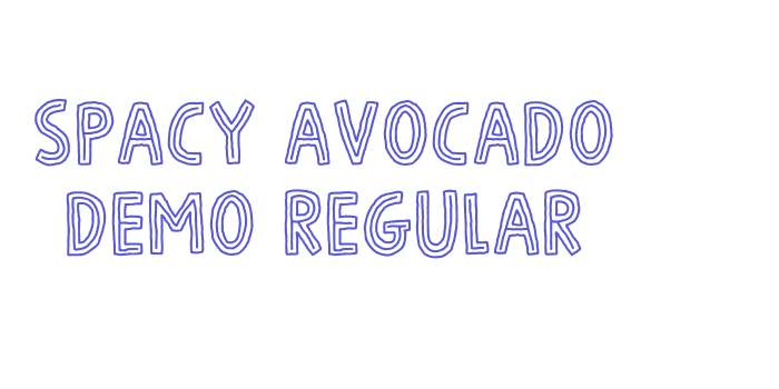 Spacy Avocado DEMO Regular Font Download