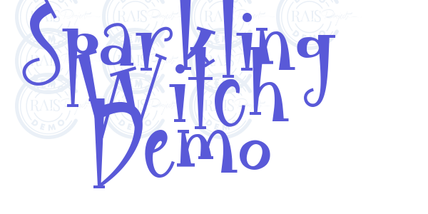 Sparkling Witch Demo font free