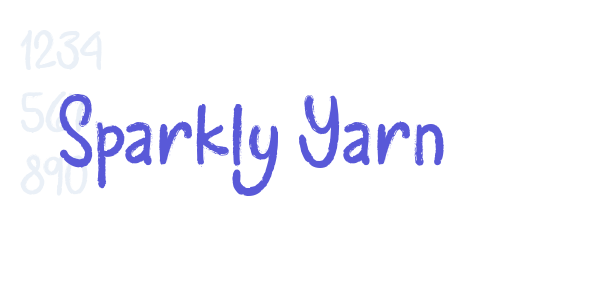 Sparkly Yarn font free