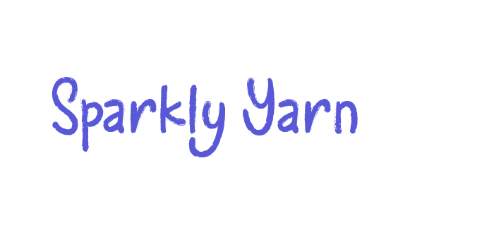 Sparkly Yarn Font Download