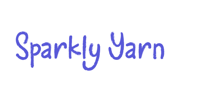 Sparkly Yarn Font