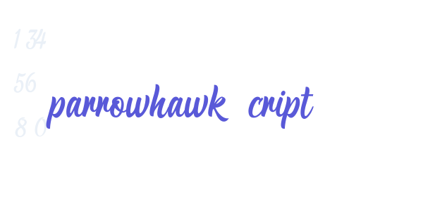 Sparrowhawk Script font free