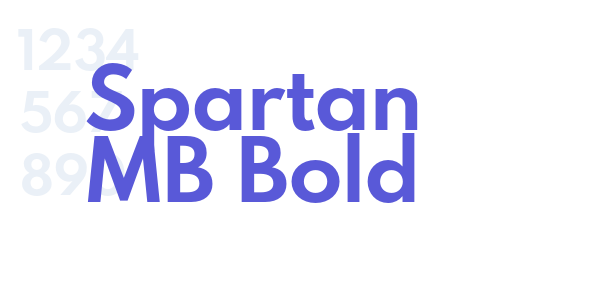 Spartan MB Bold font free