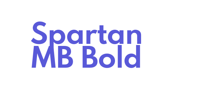 Spartan MB Bold Font Download