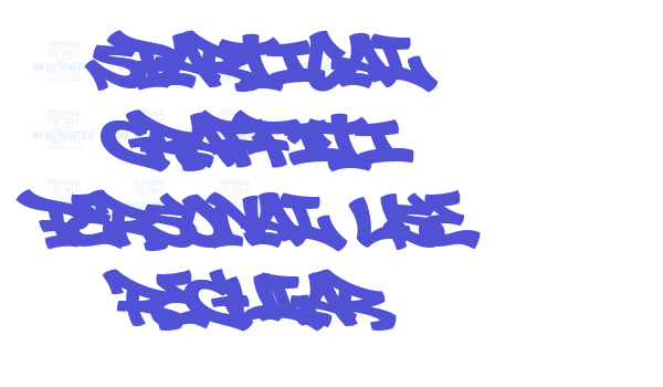 Spartical Graffiti PERSONAL USE Regular font download