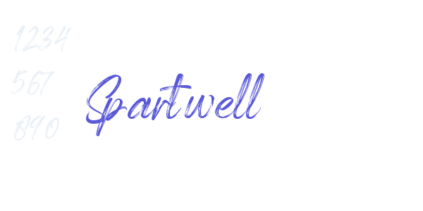 Spartwell font