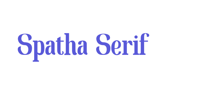 Spatha Serif Font