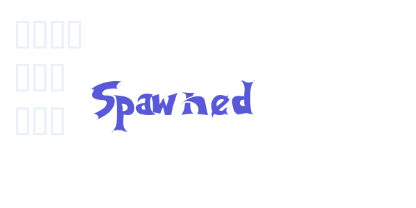 Spawned font free