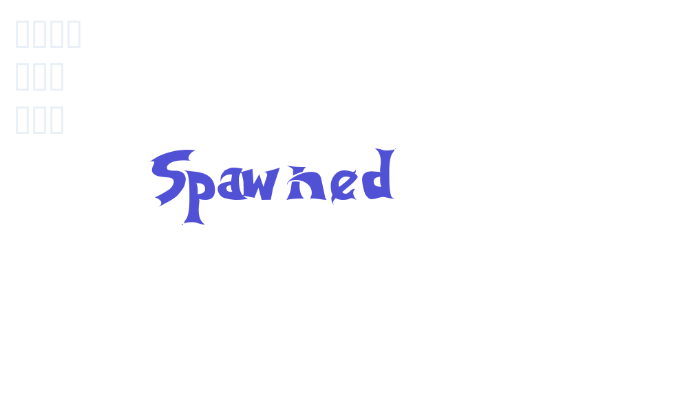 Spawned-font-download