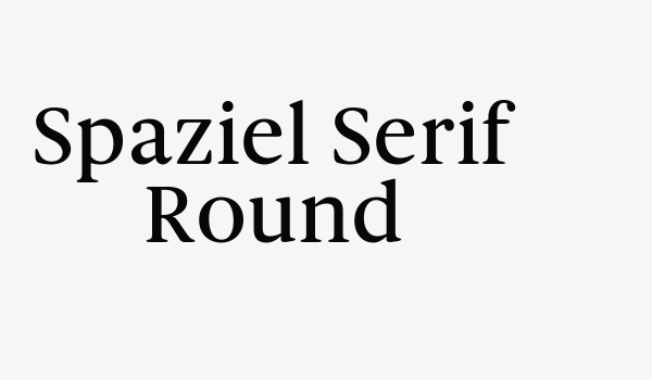 Spaziel Serif Round Font