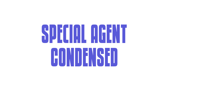 Download Special Agent Condensed Font