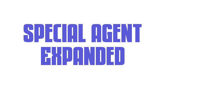 Download Special Agent Expanded Font