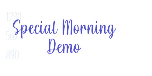 Special Morning Demo-font-download