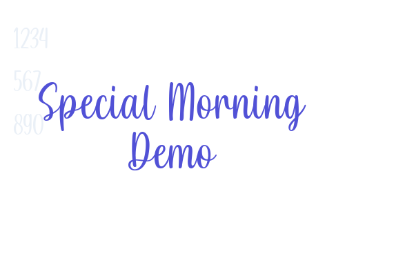 Special Morning Demo