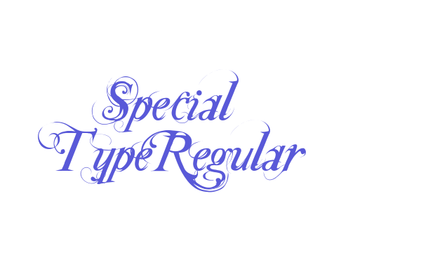 Special TypeRegular Font