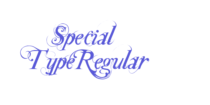 Download Special TypeRegular Font