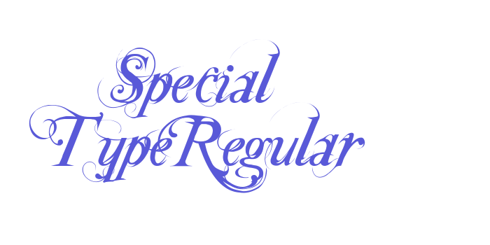 Special TypeRegular Font