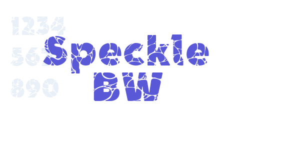 Speckle BW font free