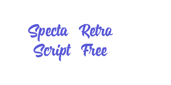 Specta Retro Script Free Font Download