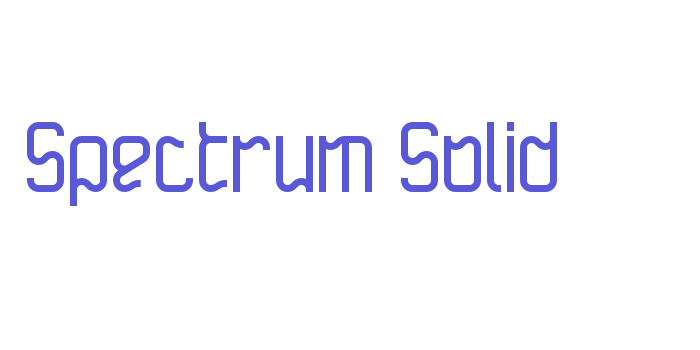 Spectrum Solid Font