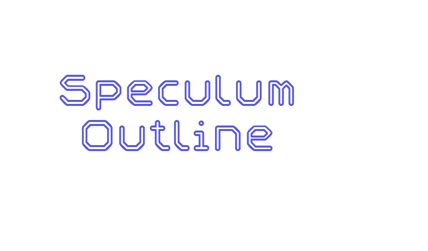 Speculum Outline Font Download