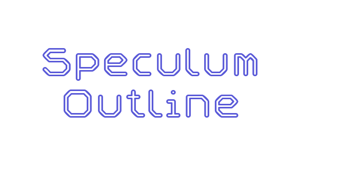 Speculum Outline Font Download