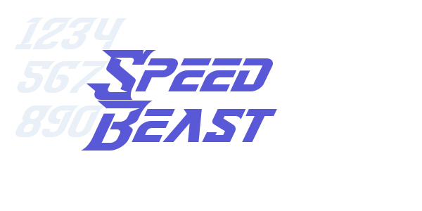 Speed Beast font free